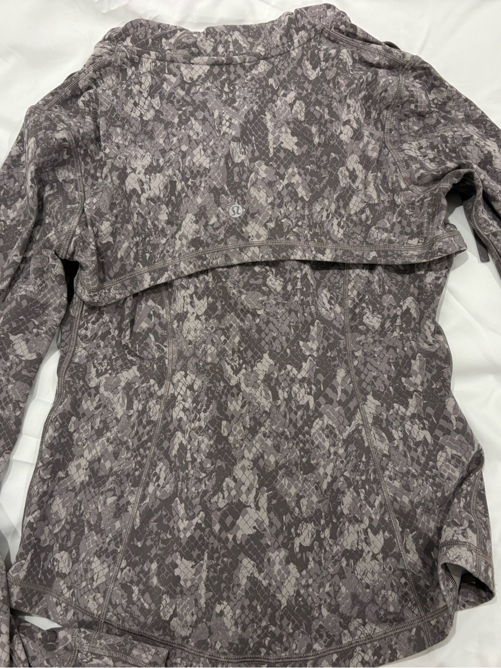 lululemon athletica Grey Floral-Print Zip Hoodie - Picture 3 of 4